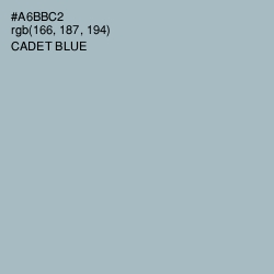 #A6BBC2 - Cadet Blue Color Image